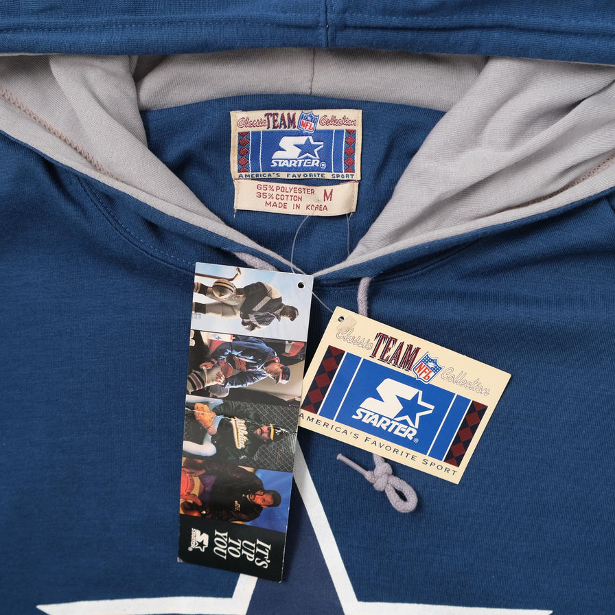 Vintage DS Starter Dallas Cowboys Hooded T-Shirt Medium 