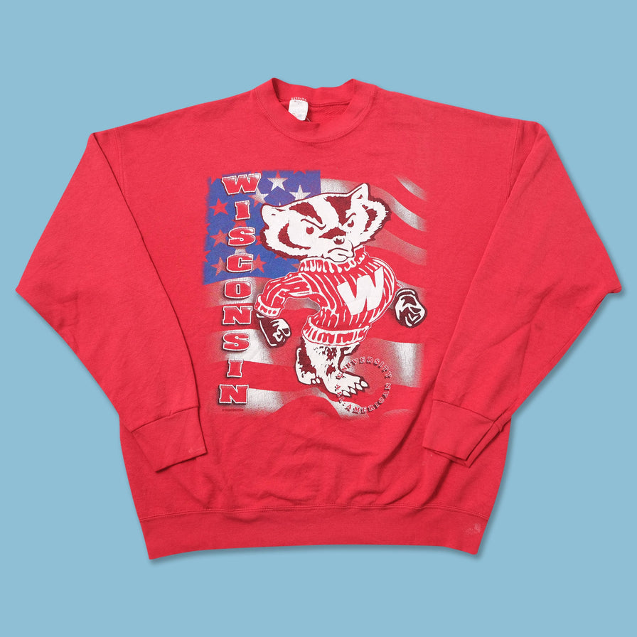 Vintage Wisconsin Badgers Sweater Large 