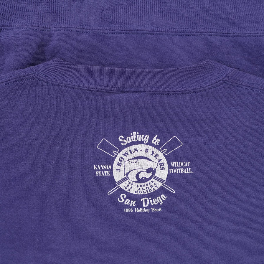 Vintage 1995 Kansas State Holiday Bowl Sweater Large 