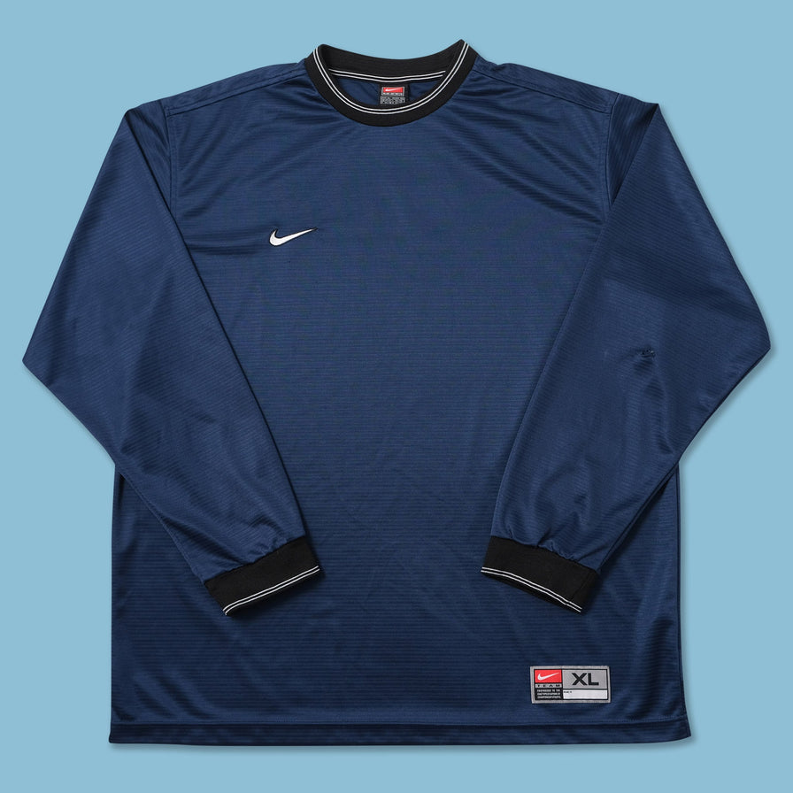 Vintage Nike Soccer Long Sleeve Jersey XLarge 