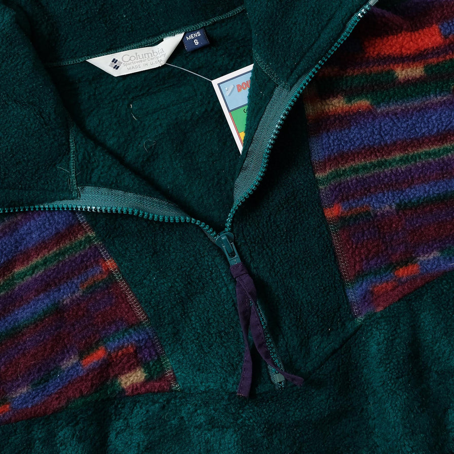 Vintage Women's Columbia Half Zip Fleece Small 