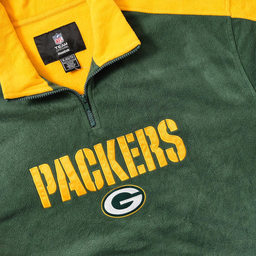 Vintage Green Bay Packers Q-Zip Fleece XLarge 