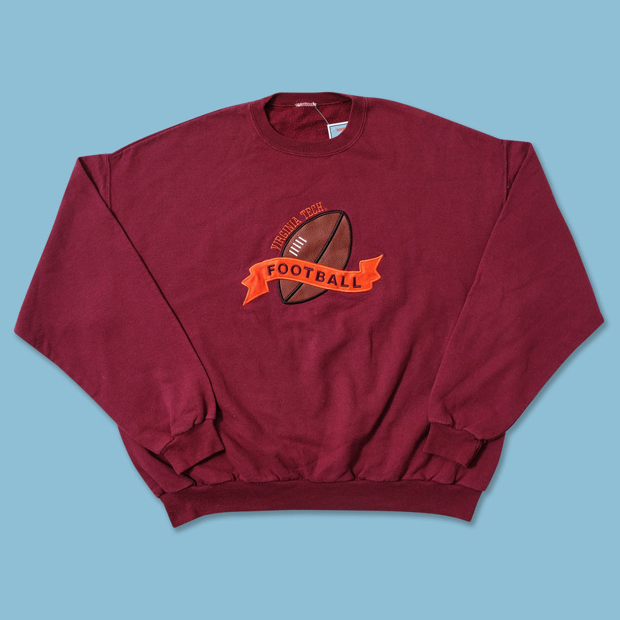 Vintage Virginia Tech Football Sweater XLarge 