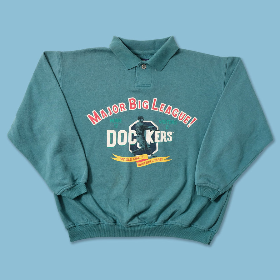 Vintage Women's Dockers Baseball Sweater Medium 