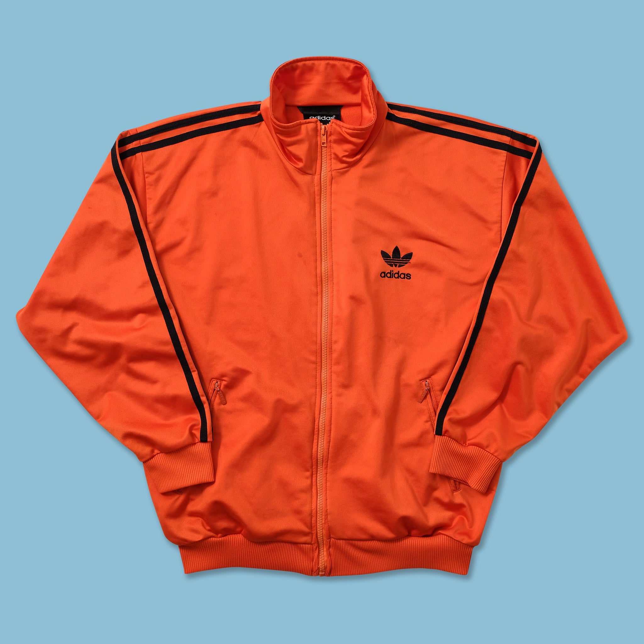 Adidas orange and black jacket best sale