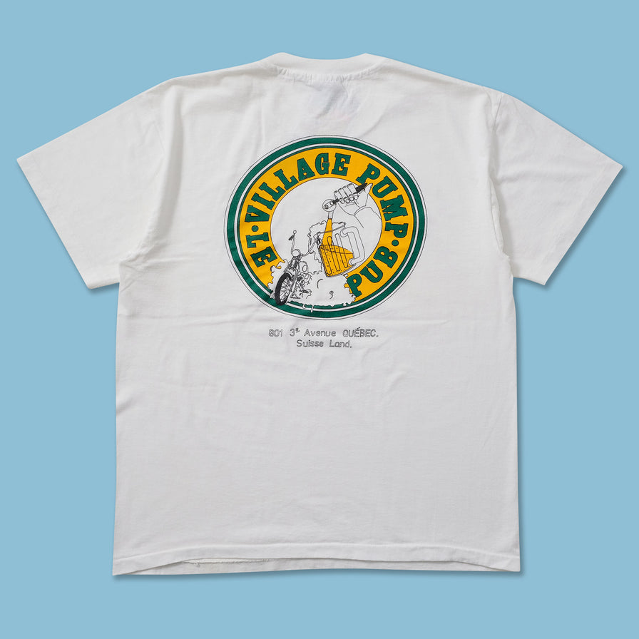 Vintage Le Village Pump Pub T-Shirt Large 
