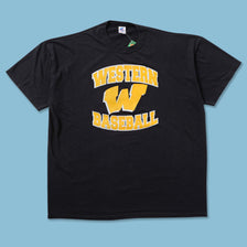 Vintage Russell Athletic Western Baseball T-Shirt XLarge 