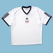 2002 adidas England World Cup Fan Jersey Large - Double Double Vintage