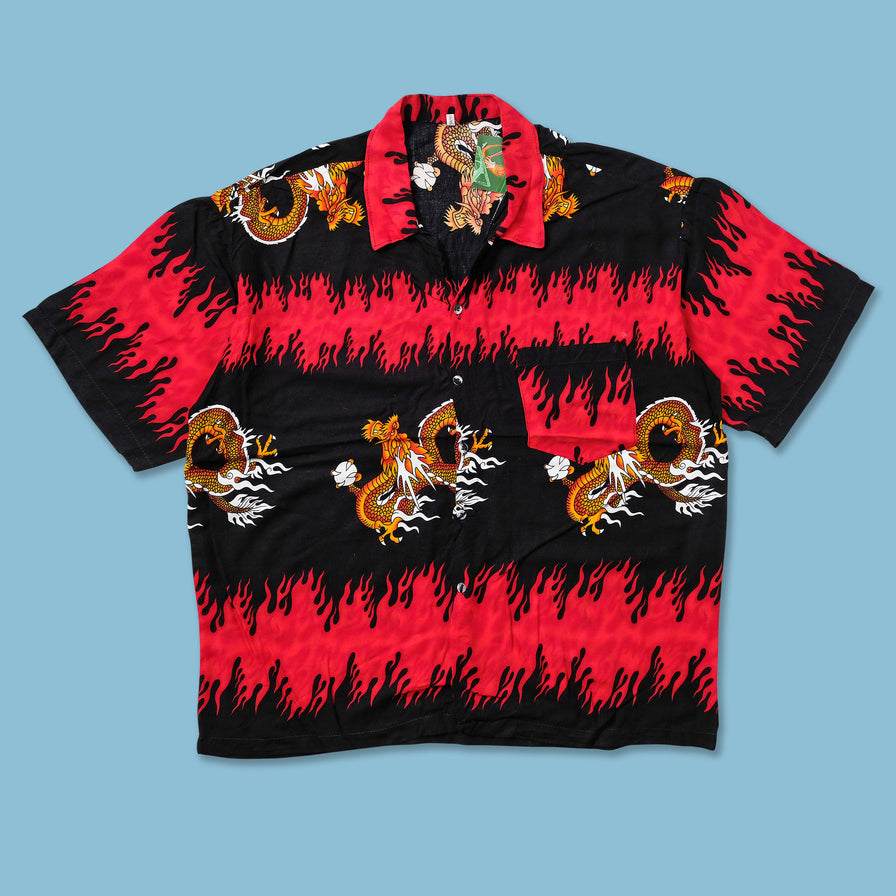 Y2K Flame Shirt XLXarge - Double Double Vintage