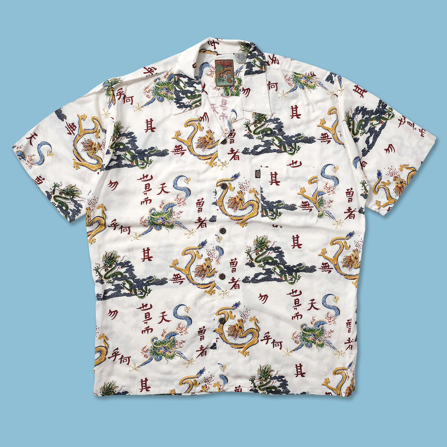 Y2K Dragon Shirt XLarge - Double Double Vintage