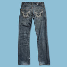 Y2K Flared Denim Pants 30x32 - Double Double Vintage