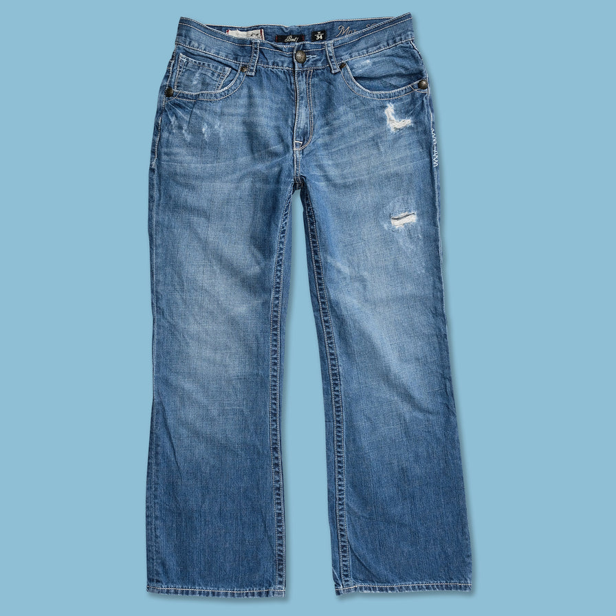 Y2K Marc Ecko Flared Denim Pants 34x30 - Double Double Vintage