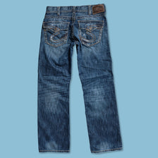 Y2K Flared Denim Pants 32x32 - Double Double Vintage