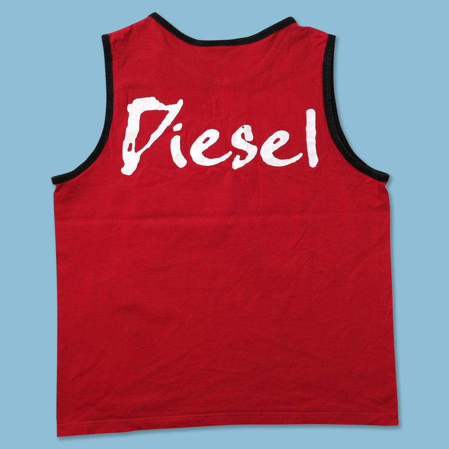 Y2K Diesel Tank Top Large - Double Double Vintage