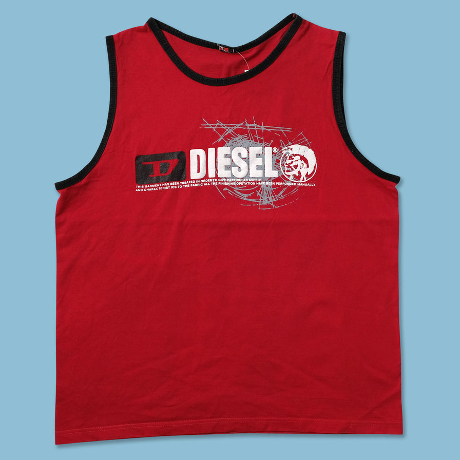 Y2K Diesel Tank Top Large - Double Double Vintage