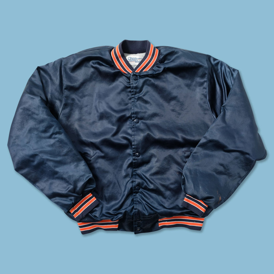 Vintage Chalkline Satin Bomber Jacket Medium - Double Double Vintage