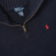 Vintage Polo Ralph Lauren Q-Zip Knit Sweater XSmall 