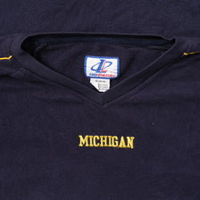 Vintage Michigan Wolverines V-Neck Fleece Large 
