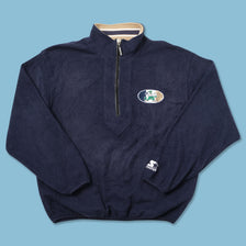 Vintage Starter Notre Dame Half Zip Fleece XLarge 