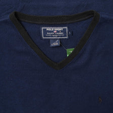 Vintage Polo Sport V-Neck Fleece Large 