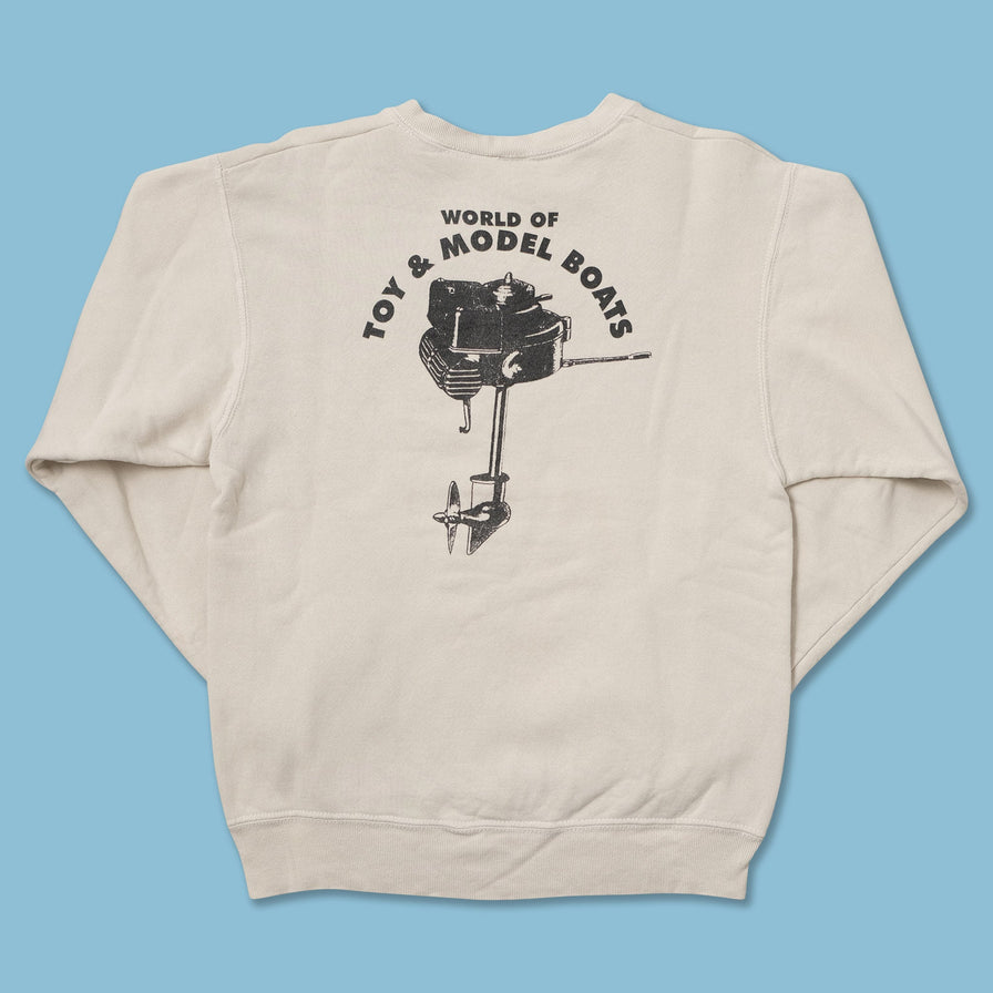 Vintage Toy & Model Boats Sweater Small 