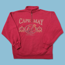 Vintage Cape May Q-Zip Sweater Large 