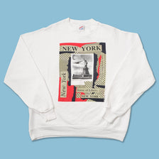 Vintage NY Statue Of Liberty Sweater XLarge 