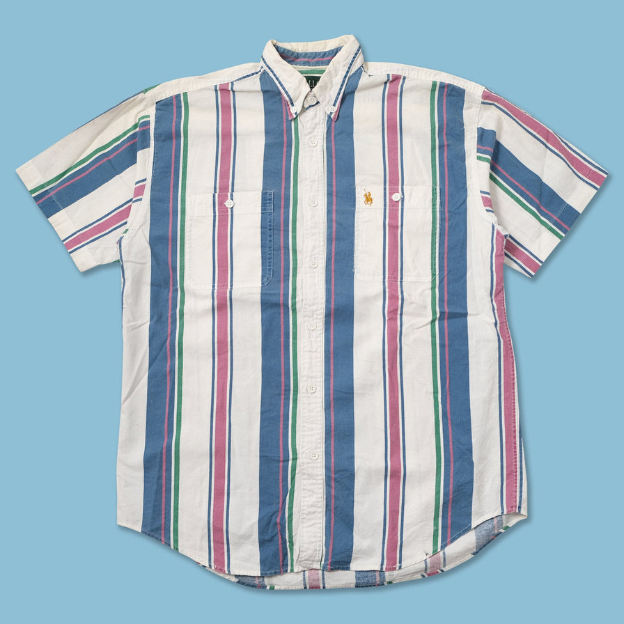 Vintage Gallop Striped Shirt Large 