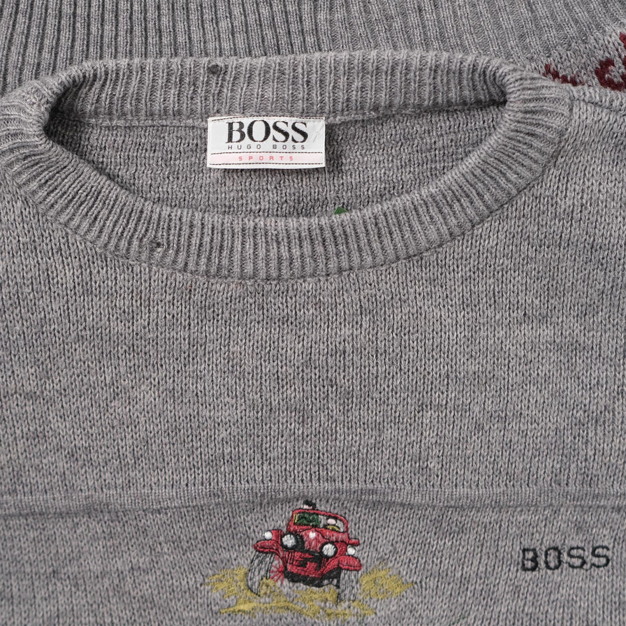 Vintage Hugo Boss Knit Sweater Medium 
