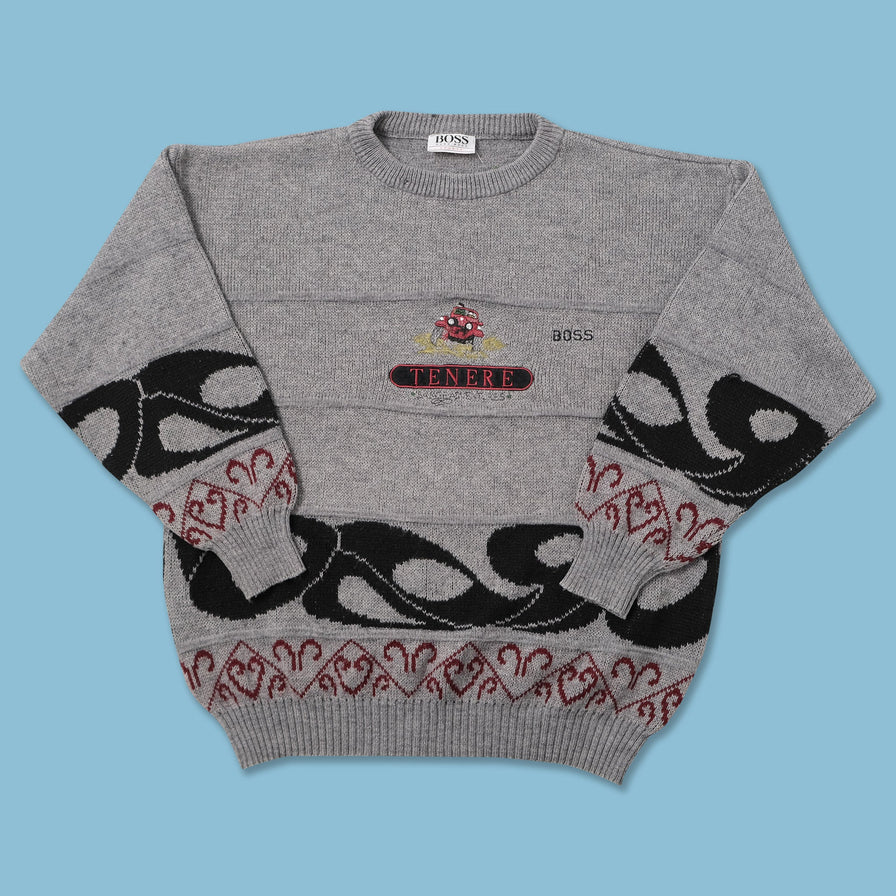 Vintage Hugo Boss Knit Sweater Medium 