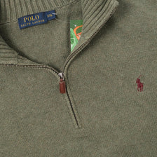 Vintage Polo Ralph Lauren Q-Zip Knit Sweater XXLarge 