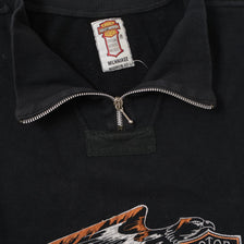 Vintage Harley Davidson Q-Zip Sweater Large 
