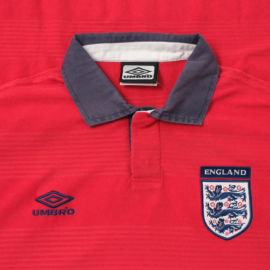 Vintage Umbro Three Lions Polo XLarge 