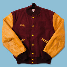 Vintage Women's Wool Leather Varsity Jacket Small 
