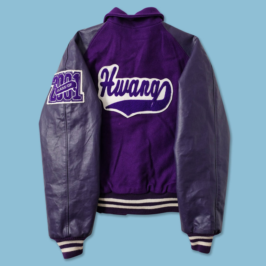 Vintage Wool Leather Varsity Jacket Medium 