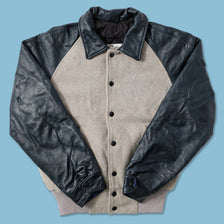 Vintage Women's Wool Leather Varsity Jacket Small 