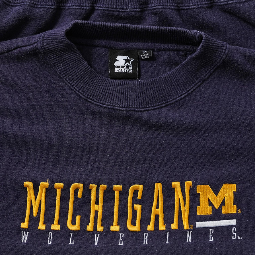 Vintage Starter Michigan Wolverines Sweater Small 