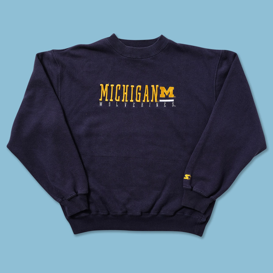 Vintage Starter Michigan Wolverines Sweater Small 