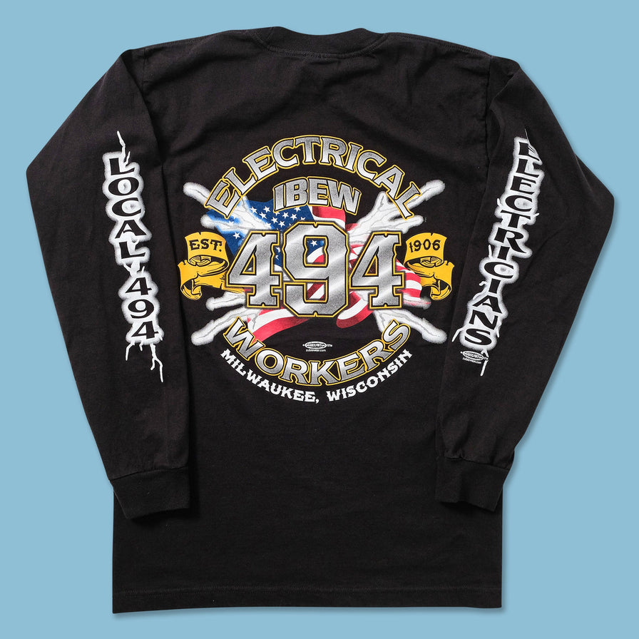 Vintage Electrical Workers Union Longsleeve Small 
