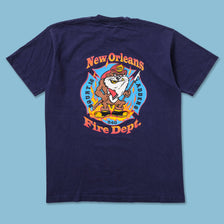 Vintage New Orleans Fire Dept. T-Shirt Medium - Double Double Vintage