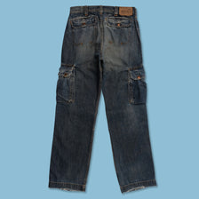 Y2K Cargo Denim Pants 30x32