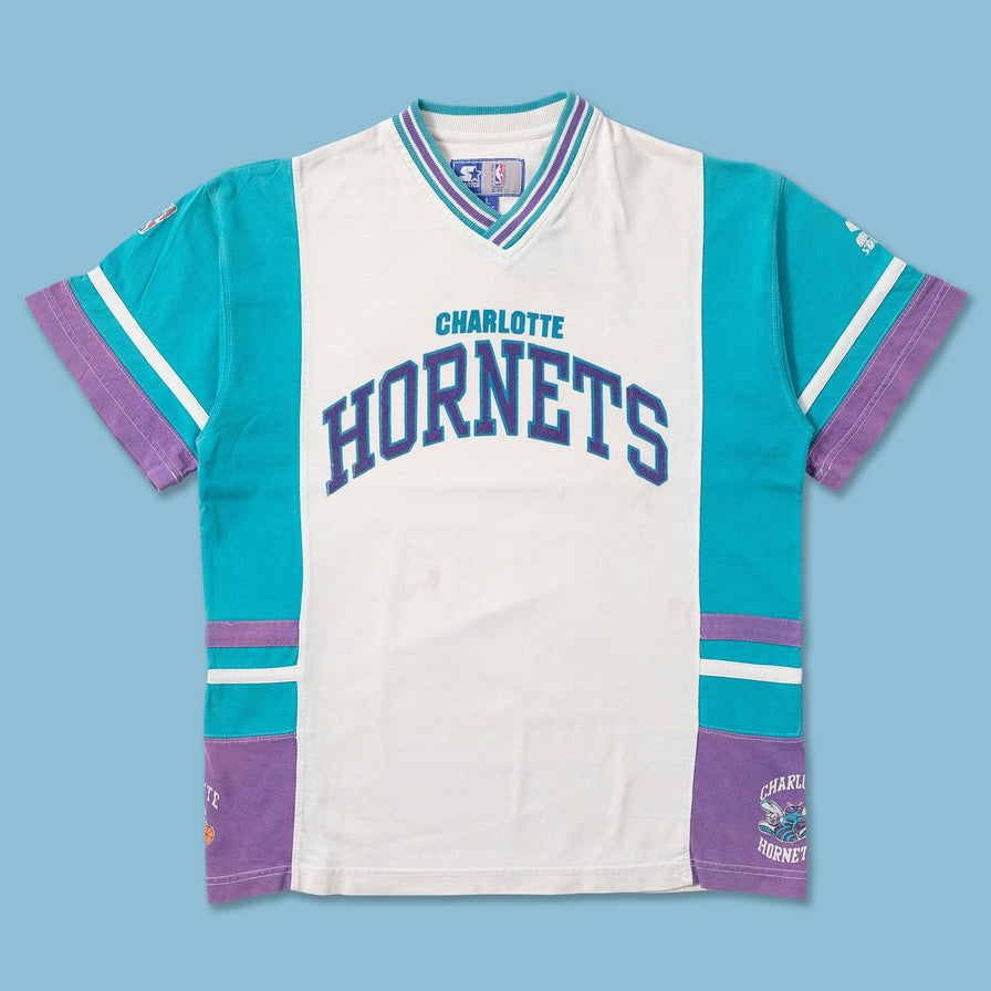 Vintage Starter Charlotte Hornets Shooting Shirt Small - Double Double Vintage