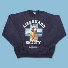 Vintage Mickey Mouse Lifeguard Sweater Large 