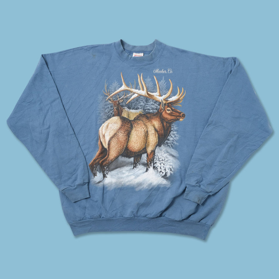Vintage Deer Sweater Large 