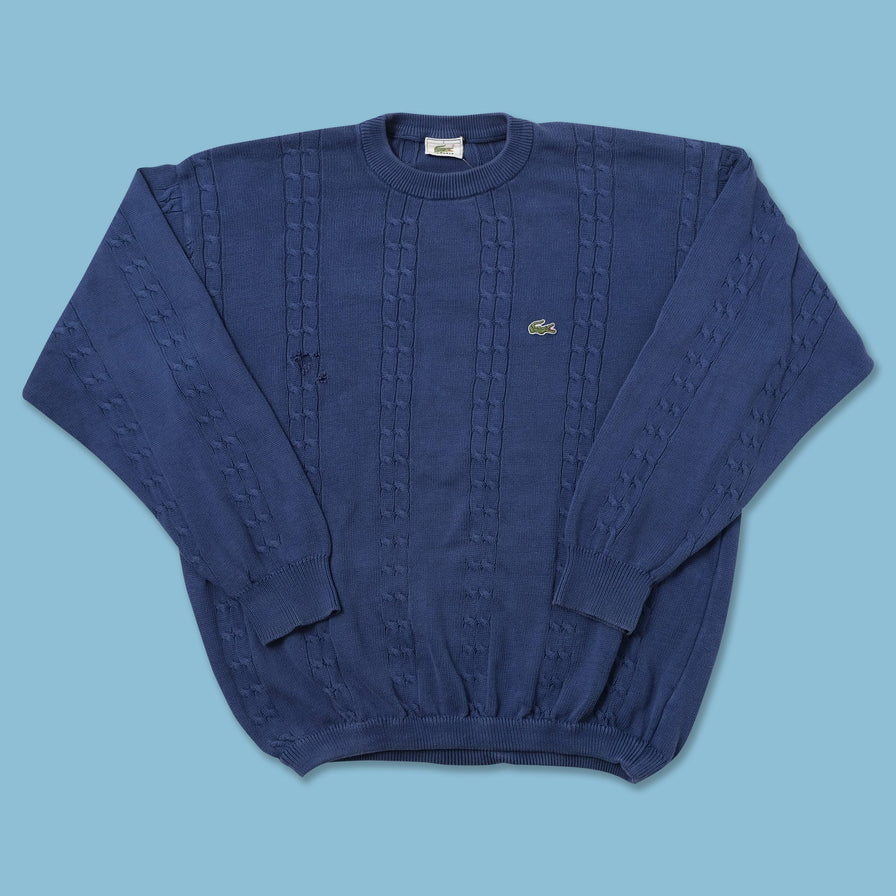 Vintage Lacoste Knit Sweater Medium 