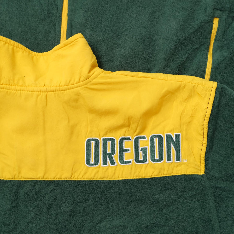 Vintage Oregon Ducks Fleece Jacket XLarge 