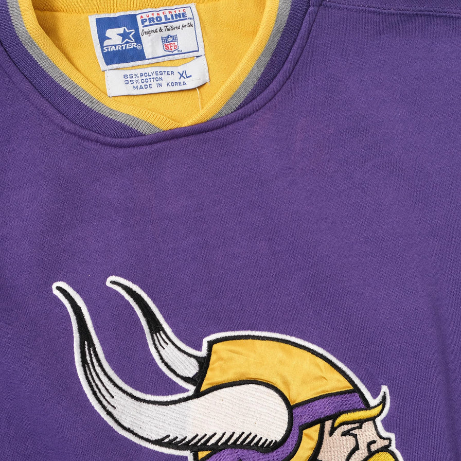 Vintage Starter Minnesota Vikings Sweater XLarge 