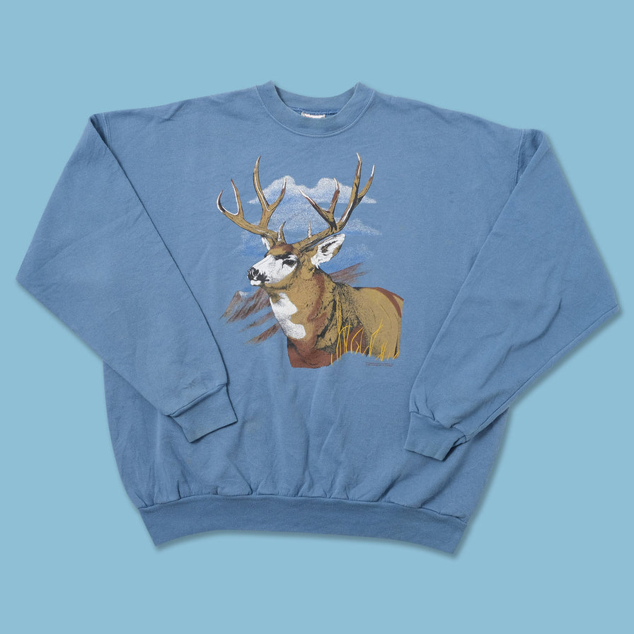 Vintage Deer Sweater XLarge 