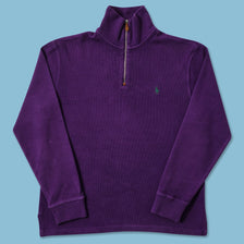 Vintage Women's Polo Ralph Lauren Q-Zip Sweater Medium 