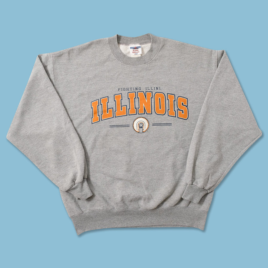 Vintage Fighting Illini Sweater Large 